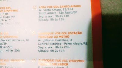 Loja Gol estação metrô mercado público porto alegre-rs